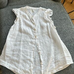 Lilly Pulitzer button down line tank